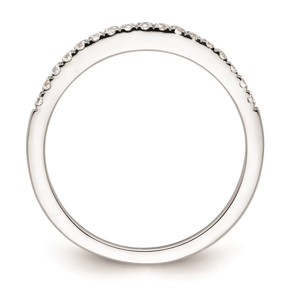 Ehering aus 14K Weißgold mit natürlichen Diamanten