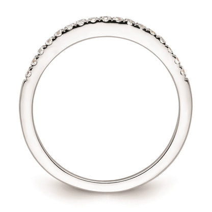 Ehering aus 14K Weißgold mit natürlichen Diamanten