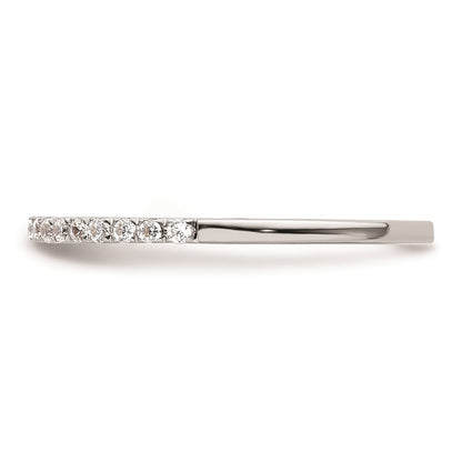 Ehering aus 14K Weißgold mit natürlichen Diamanten