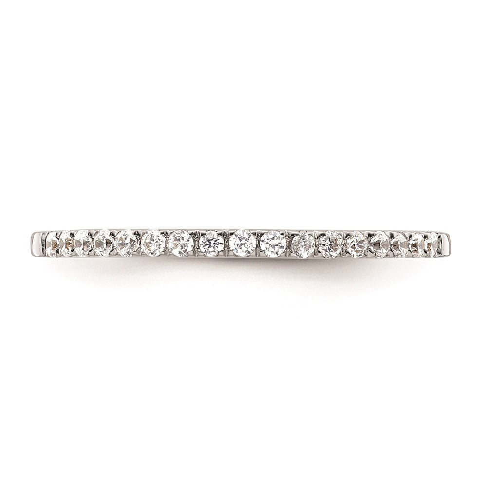 Ehering aus 14K Weißgold mit natürlichen Diamanten