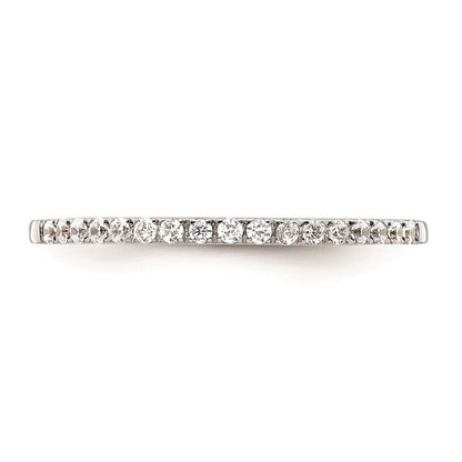 Ehering aus 14K Weißgold mit natürlichen Diamanten
