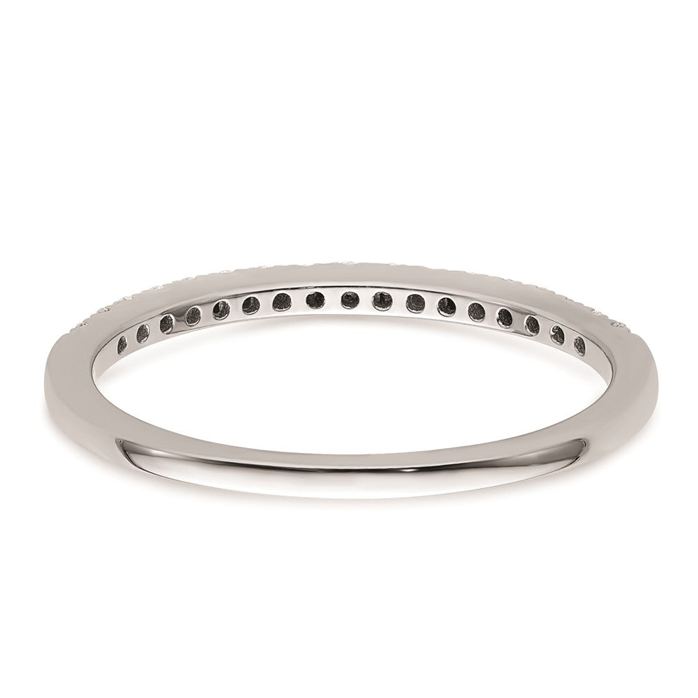 Ehering aus 14K Weißgold mit natürlichen Diamanten