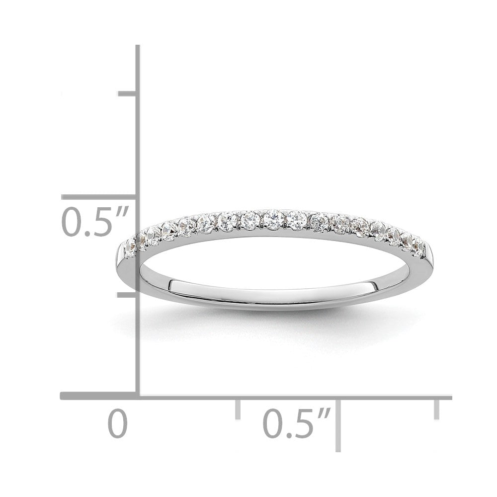 Ehering aus 14K Weißgold mit natürlichen Diamanten