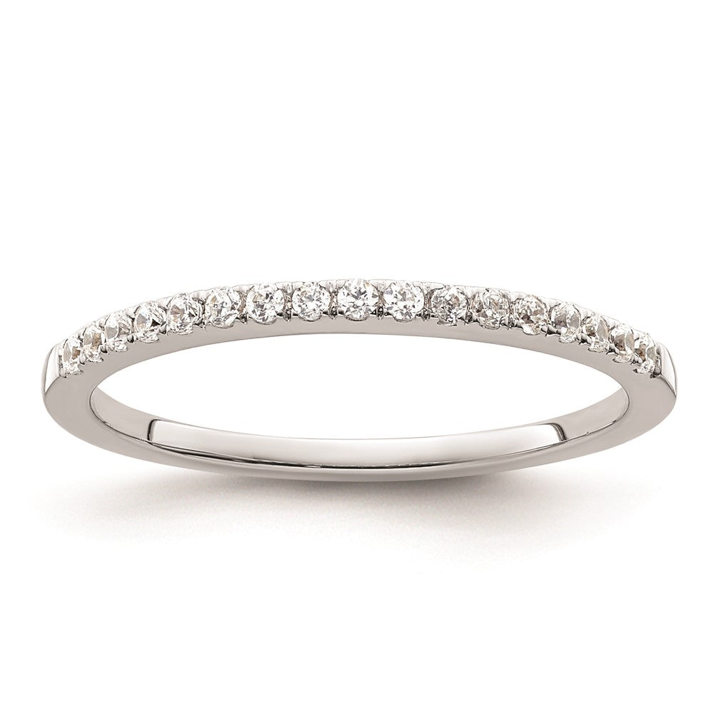 Ehering aus 14K Weißgold mit natürlichen Diamanten