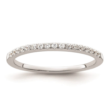 Ehering aus 14K Weißgold mit natürlichen Diamanten