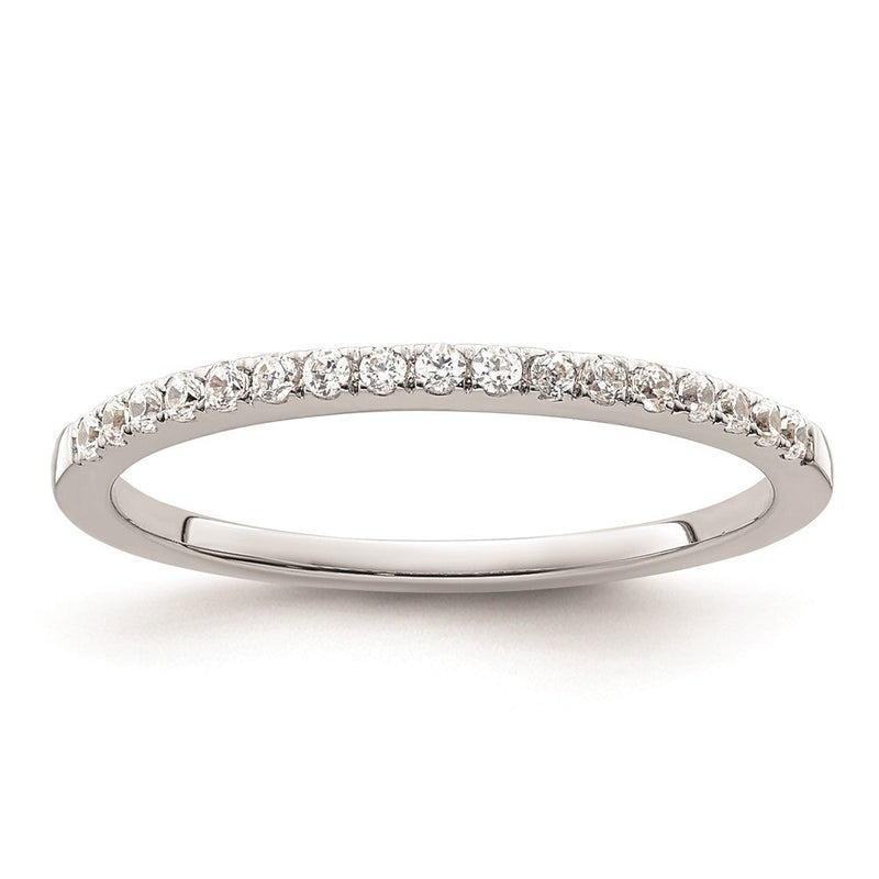 Ehering aus 14K Weißgold mit natürlichen Diamanten