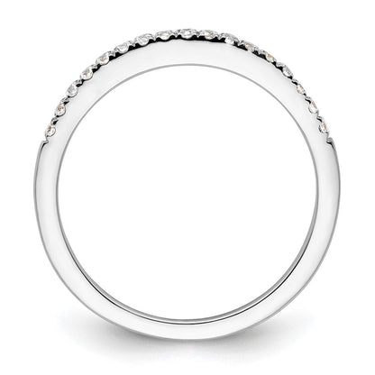 14K Weißgold Ehering mit 0,167 ct. im Labor gezüchteten Diamanten VS/SI+ G+