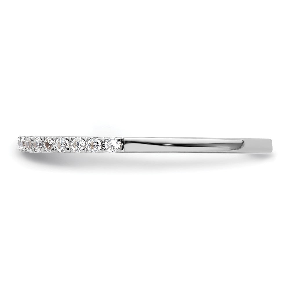 14K Weißgold Ehering mit 0,17 ct. Laborgezüchteten Diamanten, VS/SI+ G+