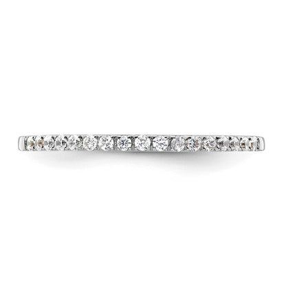 14K Weißgold Ehering mit 0,16 ct. Labor-gezüchteten Diamanten, VS/SI+ G+