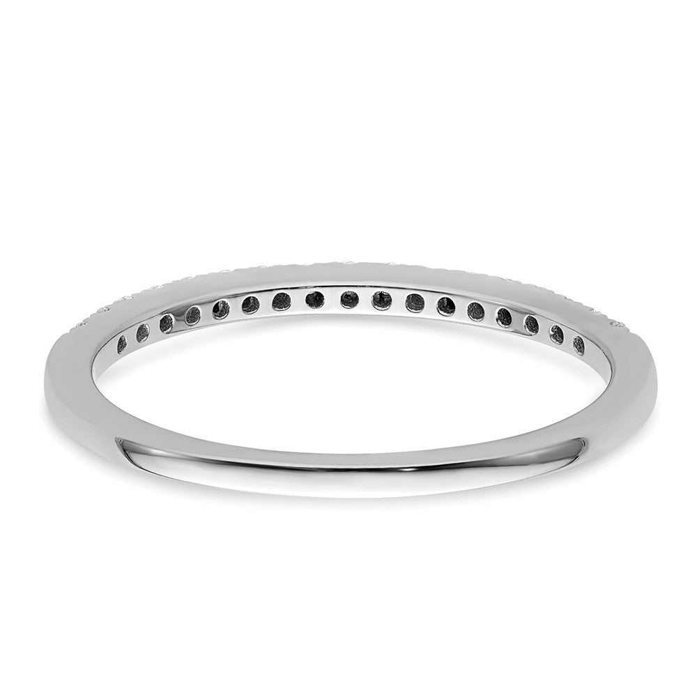 14K Weißgold Ehering mit 0,16 ct. Laborgezüchteten Diamanten VS/SI+ G+