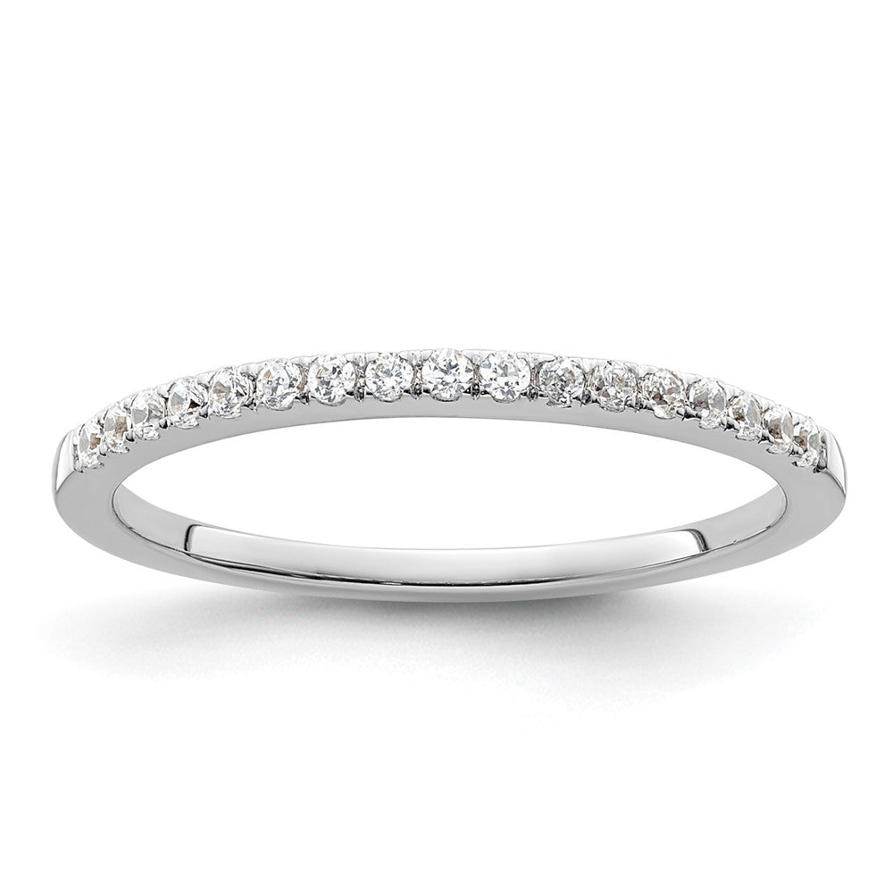 14K Weißgold Ehering mit 0,16 ct. Laborgezüchteten Diamanten VS/SI+ G+