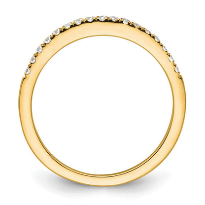 14K Gelbgold Ehering mit 0,17 ct. laborgezüchtetem Diamant, VS/SI+, G+
