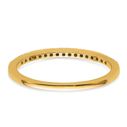 14K Gelbgold Ehering mit 0,166 ct. Labor gezüchtetem Diamant VS/SI+ G+
