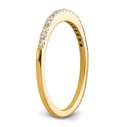14K Gelbgold Ehering mit 0,17 ct. laborgezüchtetem Diamant, VS/SI+, G+