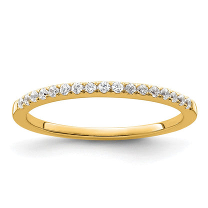 14K Gelbgold Ehering mit 0,17 ct. laborgezüchtetem Diamant, VS/SI+, G+