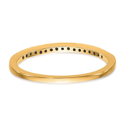 14K Gelbgold Ehering mit echten Diamanten