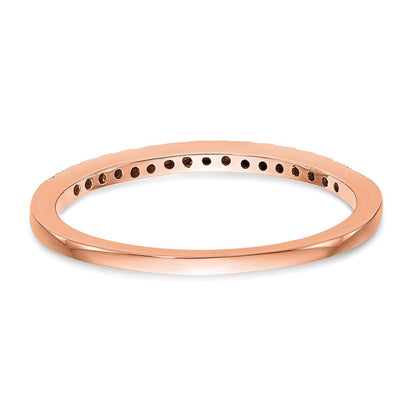 14K Roségold Ehering mit im Labor gezüchteten Diamanten, VS/SI+ G+