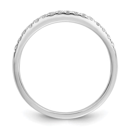 14K Weißgold Ehering mit natürlichen Diamanten