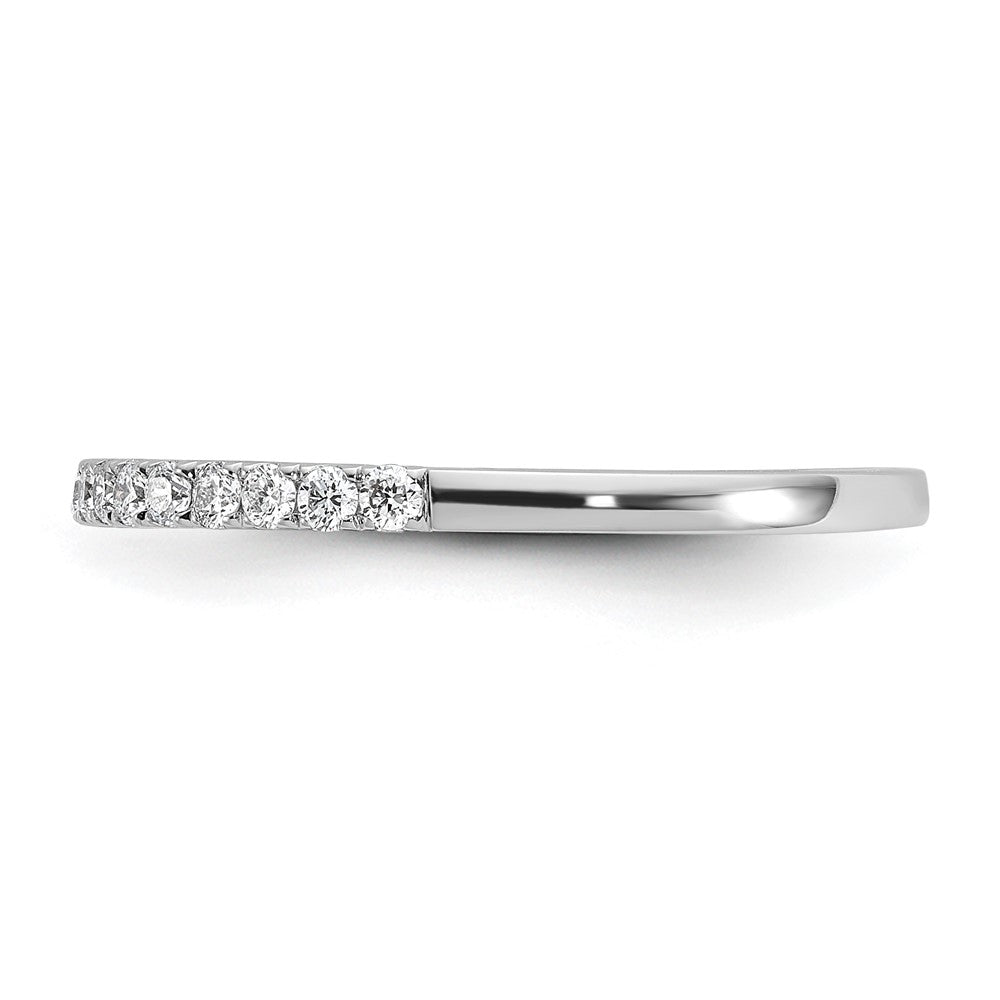 14K Weißgold Ehering mit natürlichen Diamanten