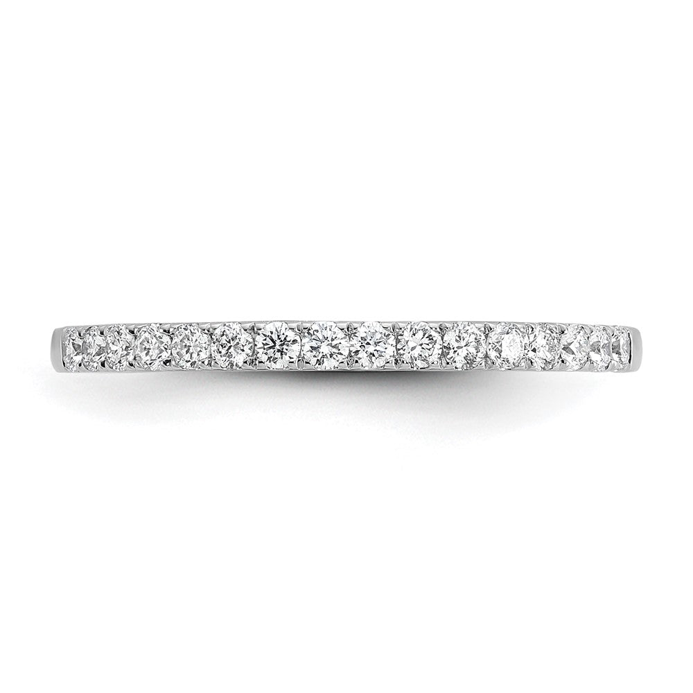 14K Weißgold Ehering mit natürlichen Diamanten
