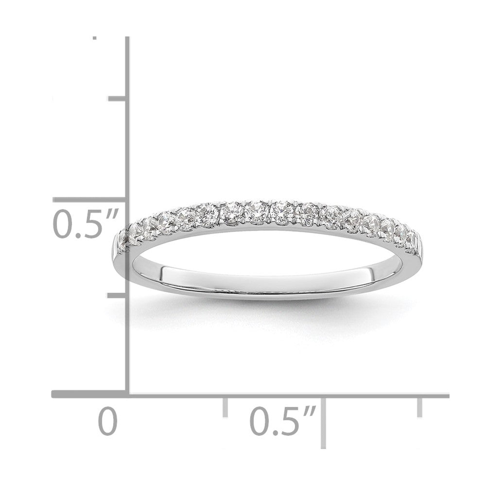 14K Weißgold Ehering mit 0,25 ct. Laborgezüchteten Diamanten VS/SI+ G+