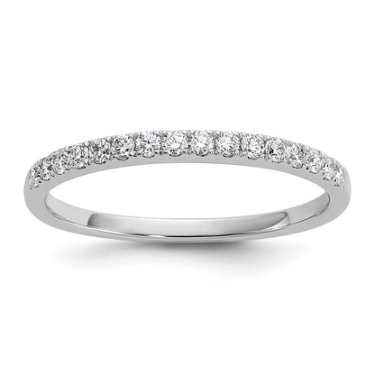 14K Weißgold Ehering mit natürlichen Diamanten