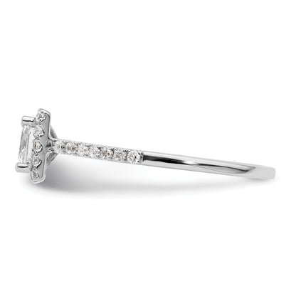 1/3 Ct. Natürlich Princess Schliff Diamant Halbfassung Verlobungsring in 14K Gelb Gold (center Diamant Is Not Included)