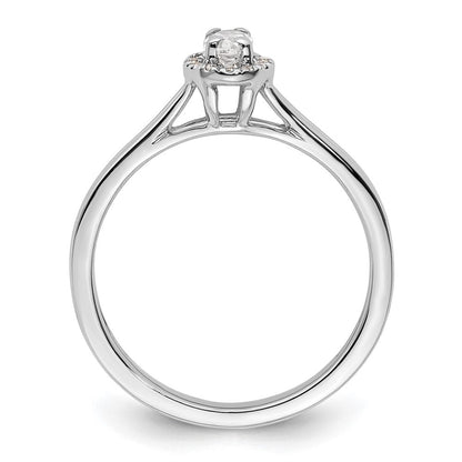 14K Weißgold Oval Heiligenschein Synthetisch Diamant Split Shank Verlobungsring