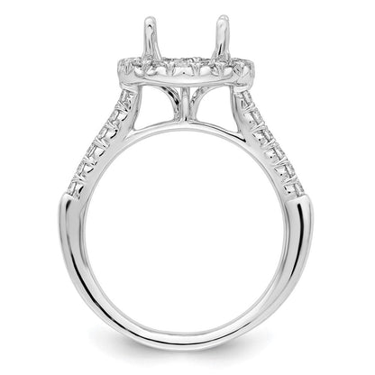 14K Weißgold Verlobungsring mit 0,5 ct. laborgezüchteten Diamanten VS/SI+ G+ und 2 ct. rundem Center-Diamant