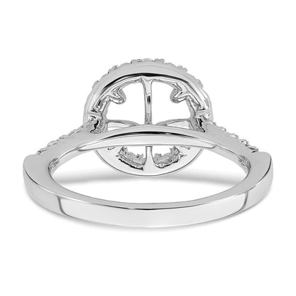 14K Weißgold Verlobungsring mit 0,5 ct. laborgezüchteten Diamanten VS/SI+ G+ und 2 ct. rundem Center-Diamant