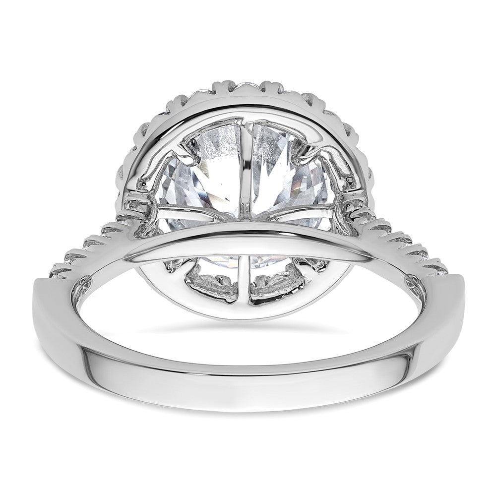 14K Weißgold Rosé Verlobungsring mit 0,625 ct. im Labor gezüchteten Diamanten VS/SI+ G+, 3 ct. Center-Rundschliff