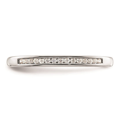14K Weißgold Ehering mit natürlichen Diamanten