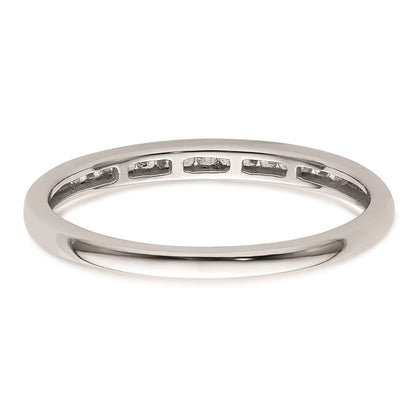 14K Weißgold Ehering mit natürlichen Diamanten