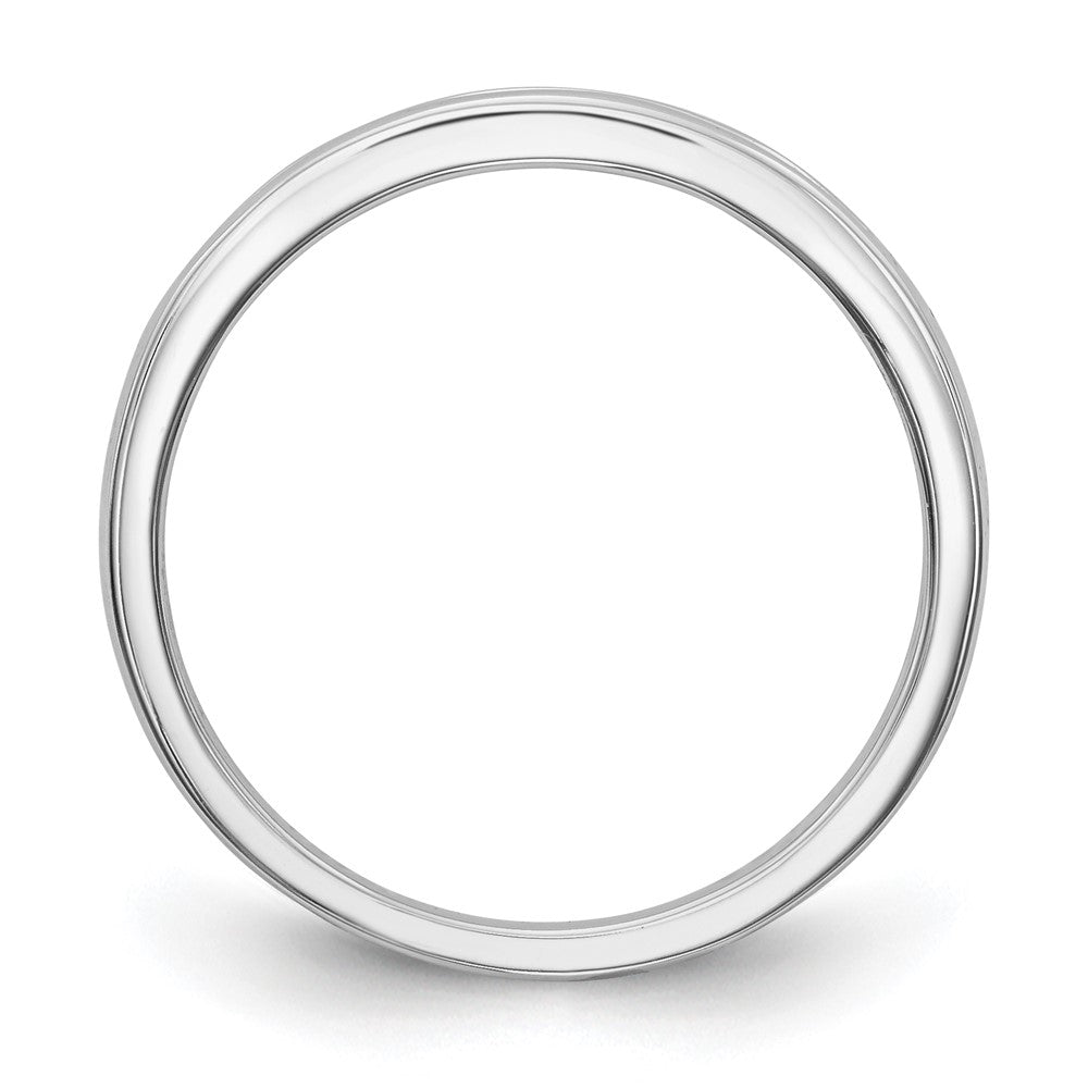 14K Weißgold Ehering mit natürlichen Diamanten