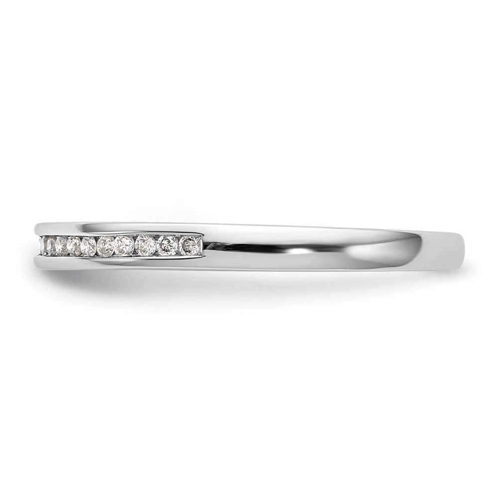 14K Weißgold Ehering mit natürlichen Diamanten