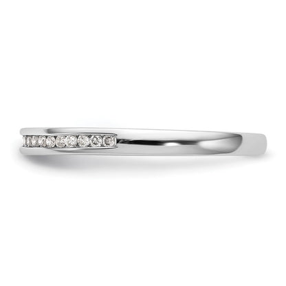 14K Weißgold Ehering mit natürlichen Diamanten