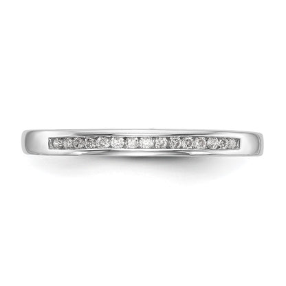 14K Weißgold Ehering mit natürlichen Diamanten
