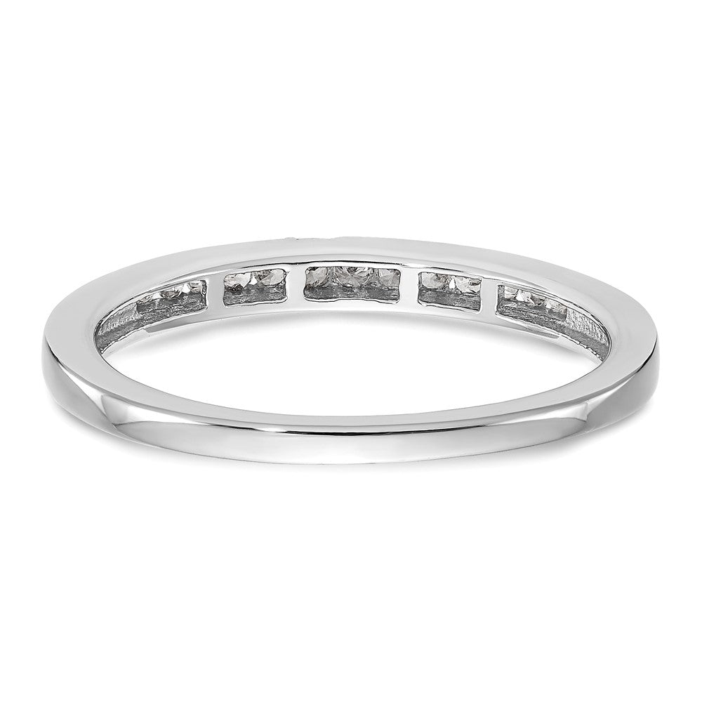 14K Weißgold Ehering mit natürlichen Diamanten