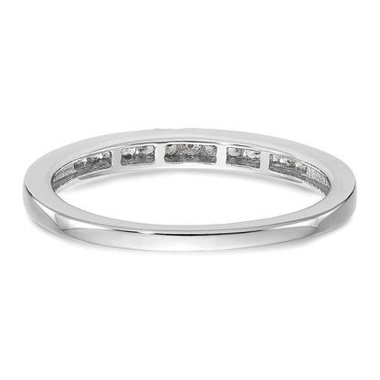 14K Weißgold Ehering mit natürlichen Diamanten