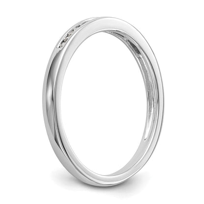 14K Weißgold Ehering mit natürlichen Diamanten