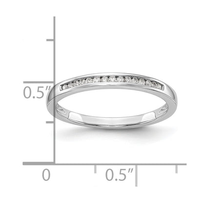 14K Weißgold Ehering mit natürlichen Diamanten