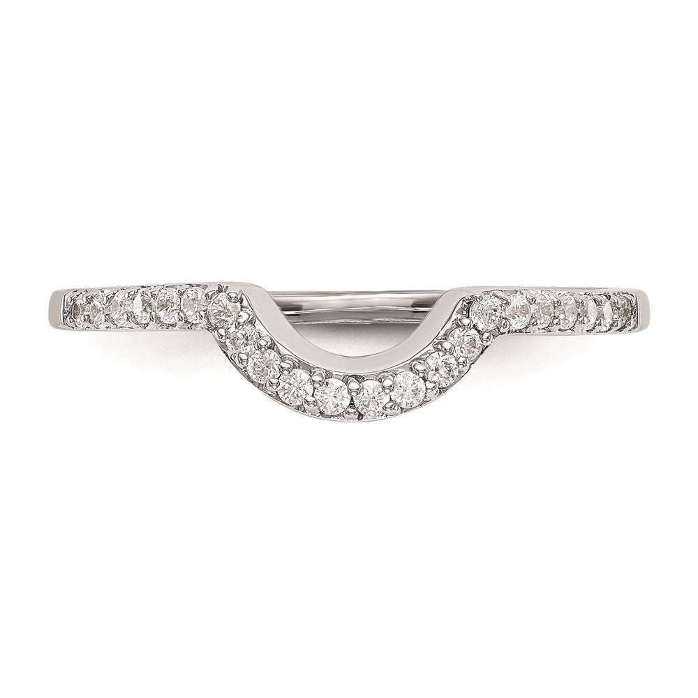 14K Weißgold Ehering mit natürlichen Diamanten