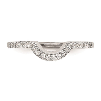14K Weißgold Ehering mit natürlichen Diamanten