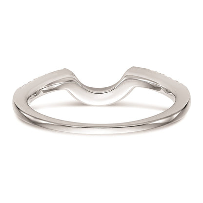 14K Weißgold Ehering mit natürlichen Diamanten