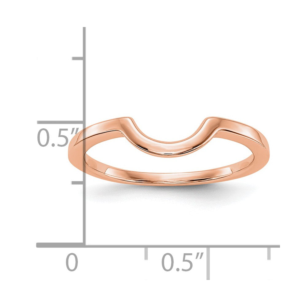 14K Roségold Ehering