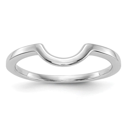 14K Weißgold Contoured Ehering Ring