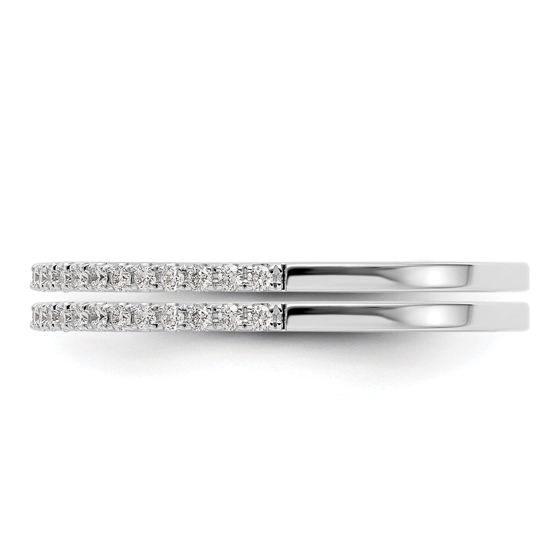 585 Weißgold Set aus 2 Eheringen mit natürlichen Diamanten 0,25 ct