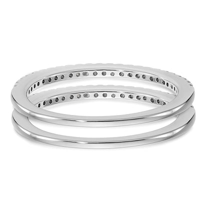 14K Weißgold Eheringe-Set aus zwei Ringen mit 0,25 ct. Laborgezüchteten Diamanten, VS/SI+ G+