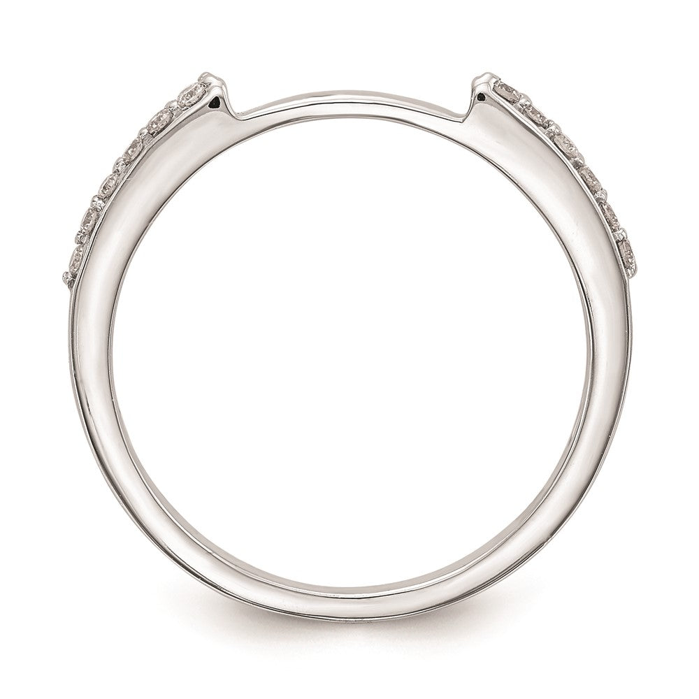 14K Weißgold-Set mit 2 Eheringen mit natürlichen Diamanten