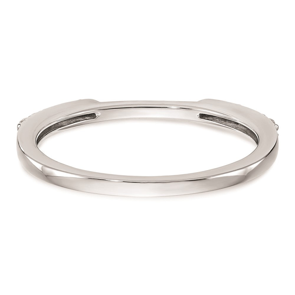 14K Weißgold-Set mit 2 Eheringen mit natürlichen Diamanten